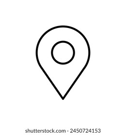 Destination point vector icon. Location in map tag flat sign design. Navigation icon. Position mark sign. Geo location point icon. Geolocation flat symbol pictogram. UX UI location icon