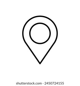 Destination point vector icon. Location in map tag flat sign design. Navigation icon. Position mark sign. Geo location point icon. Geolocation flat symbol pictogram. UX UI location icon