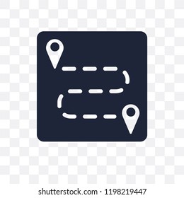 Destination transparent icon. Destination symbol design from Maps and locations collection. Simple element vector illustration on transparent background.