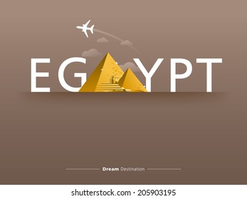 destination, travel, city scape, typography, pyramid, sphinx, egypt