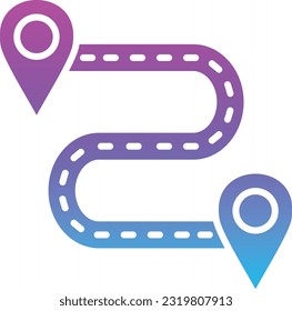 Destination vector icon. Can be used for printing, mobile and web applications.