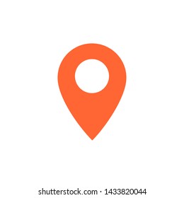 Destination vector icon. Map pointer icon. Vector illustration for web design and mobile app