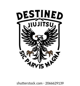 Destined Brasilian Jiu Jitsu masculine logo 2