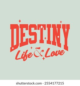 Destiny concept typograhpy streetwear template