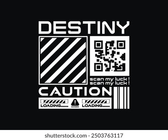 destiny streetwear t shirt design, urban streetwear illustration suitable for screen printing, t shirt design, poster, hoodie and more