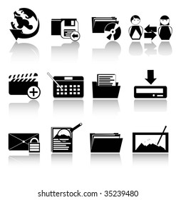 destop black icons