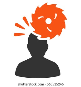 Destroy Person vector icon. Style is flat graphic symbol.