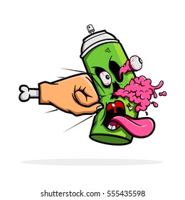 Destroy the Spray Paint. Spray Paint Zombie