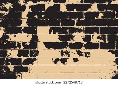 zerstörte Ziegelwand, Vektorgrafik-Hintergrund
