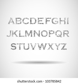 destroyed by scratching the alphabet of Latin letters