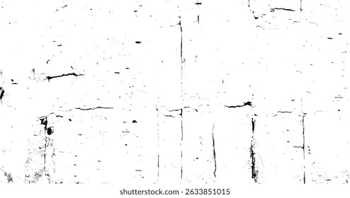 Yeso desmenuzado destruido en la superficie cepillada pintada envejecida. Ruido Abstractas del Vector. Pequeñas partículas de escombros y polvo.