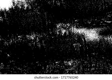 Destroyed dark plaster mortar. Old wall cellar dungeon fortress. Dirty urban exterior facade. Ruined black white scary structure background.Uneven worn stone texture. Outside messy blots for 3d design