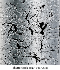 destroyed metal background