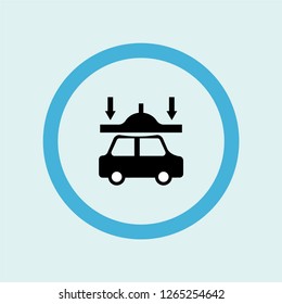 destroying car icon symbol. Premium quality isolated destroying car vector icon in trendy style. destroying car element.