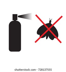 The destruction and disinsection of the moth. Pest control using spray tube.