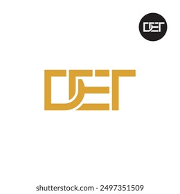 DET Logo Letter Monogram Design