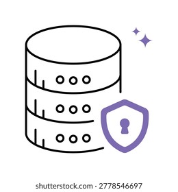 Deta Security Vector Outline Icon Eps 10 File