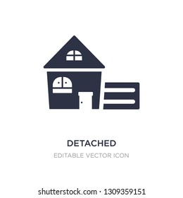 detached icon on white background. Simple element illustration from Buildings concept. detached icon symbol design.