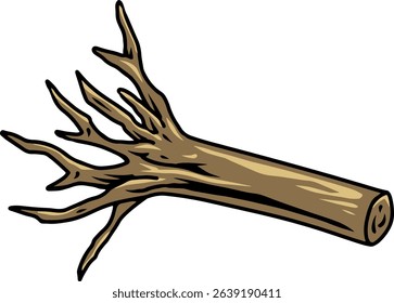 Detached Tree Branch simple Illustration