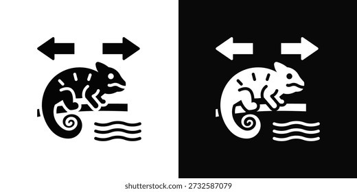 Desanexar Ícone Estilo De Plano De Fundo Branco E Preto