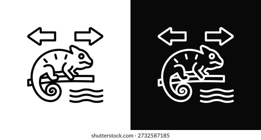 Desanexar Ícone Estilo De Plano De Fundo Branco E Preto