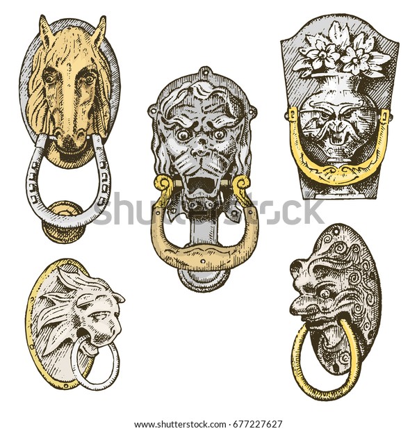 Detail Ancient Building Architectural Ornamental Elements Stock