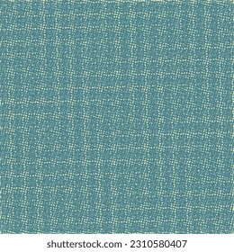 Detail, blue textile material with lost and crossed stripes. Checked pattern. Tweed texture. Abstract vector.