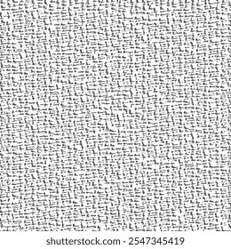 Detail, coarse old fabric. Burlap texture background. Rough structure. Seamless pattern. Vector artwork, graphics in black and white.