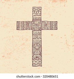 Detail in a cross