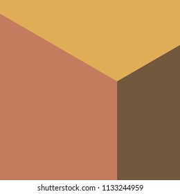 Detail of cube, representing corner areas in rooms and 3D spaces