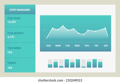 Detail info graphic vector illustration. Information Graphic Chart