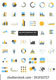 Detail infographic collection vector illustration.  Information Graphics
