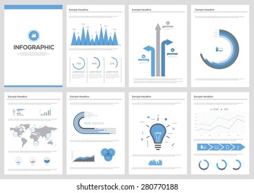 Detail infographic slideshow presentation vector illustration. World Map and Information Graphics

