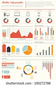 Detail infographic vector illustration. World Map and Information Graphics