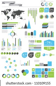 Detail infographic vector illustration. World Map and Information Graphics