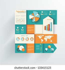 Detail infographic vector illustration. World Map and Information Graphics
