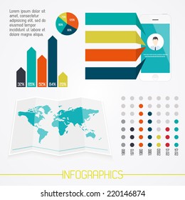Detail infographic vector illustration. World Map and Information Graphics