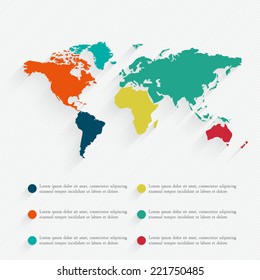 Detail infographic vector illustration. World Map and Information Graphics