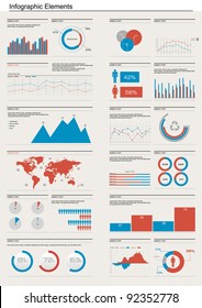 Detail infographic vector illustration. World Map and Information Graphics