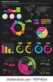 Detail infographic vector illustration. World Map and Information Graphics