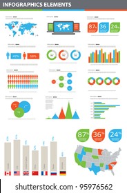 Detail infographic vector illustration. World Map and Information Graphics