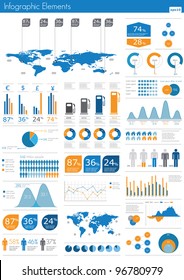 Detail infographic vector illustration. World Map and Information Graphics