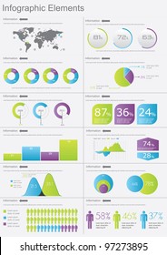 Detail infographic vector illustration. World Map and Information Graphics