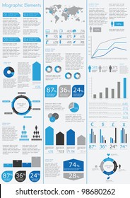 Detail infographic vector illustration. World Map and Information Graphics