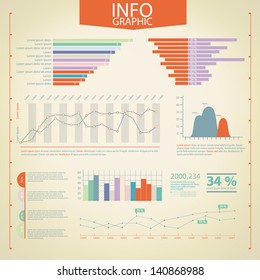 Detail infographic vector. World Map and Information Graphics
