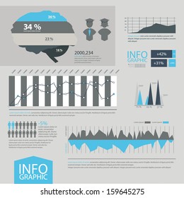 Detail infographic vector. World Map and Information Graphics