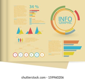 Detail infographic vector. World Map and Information Graphics