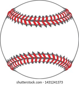 Detail and neat baseball vector image