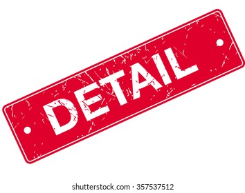 Detail Rubber Sign