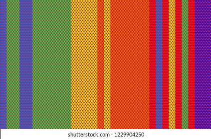 detail seamless background with mexican color. texture pattern for continuous replicate. mexican rug pattern. serape stripes vector